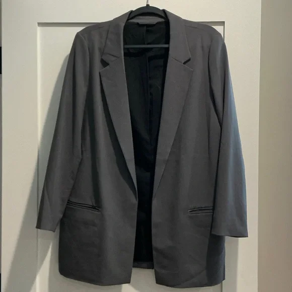 All Saints Aleida Smoke Grey Tri Blazer - Picture 4 of 7
